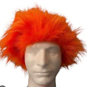 NEW Halloween Fuzzy Orange Wig, Costume Accessories